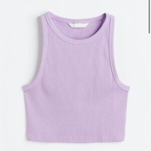 NWOT H&M Light Purple Crop Tank Top
